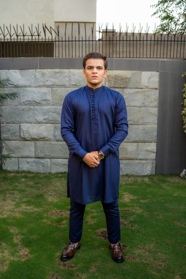 Dark Midnight Blue Kurta
