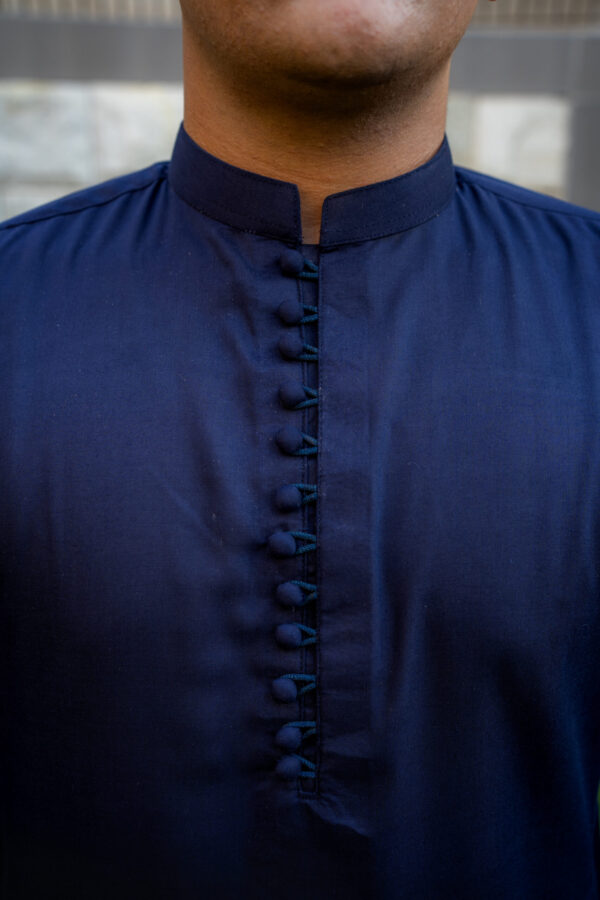 Dark Midnight Blue Kurta - Image 2